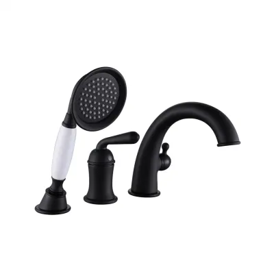 Смеситель на борт ванны Rose R0LG21GA2HWS, черный
