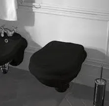 Чаша для унитаза подвесного Kerasan Retro 101504 nero черный глянцевый