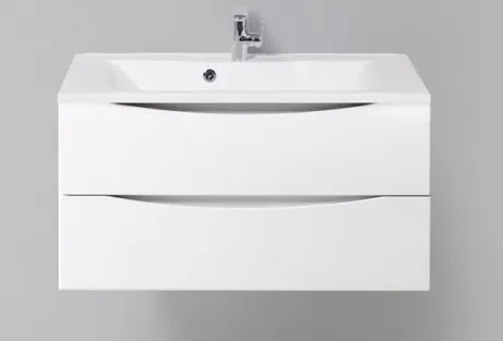 Мебель для ванной BelBagno Marino MARINO-900-2C-SO-BL-P + BB900/450-LV-MR-PR 90 bianco lucido
