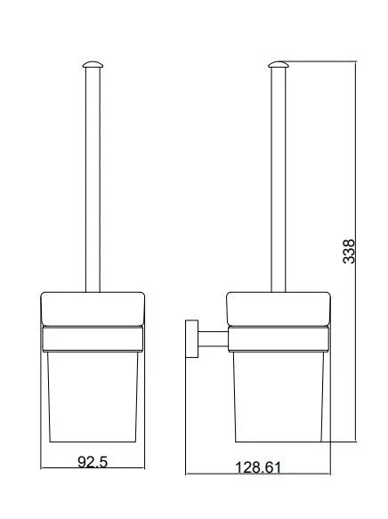 Ёршик туалетный настенный BELZ (B90310) - купить в Москве по низкой цене в интернет-магазине с доставкой по всей России | HITsant Ёршик туалетный настенный BELZ (B90310)