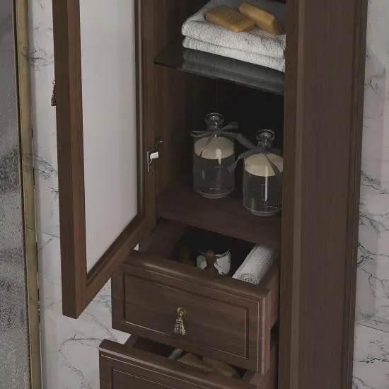 Пенал Opadiris Риспекто 30, цвет орех антикварный, левый, вар. 2