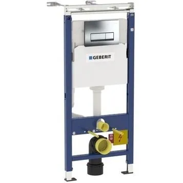 Система инсталляции Geberit Delta 51 UP100 Платтенбау 458.125.21.1 для унитаза с кнопкой смыва