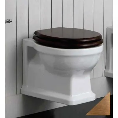 Унитаз подвесной Simas Londra LO918bi орех/бронза Унитаз подвесной Simas Londra LO918bi орех/бронза