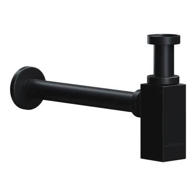 Сифон бутылочный для раковины Ceramica Nova 70002MB черный матовый