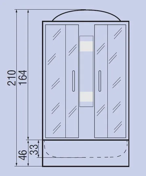 Душевая кабина River Desna 100/46 MT