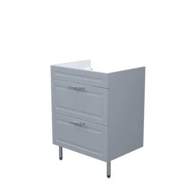 Тумба напольная, 60 см, светло-серый, Oxford, IDDIS, OXF60L0i95 подходит умыв. 0136000i28