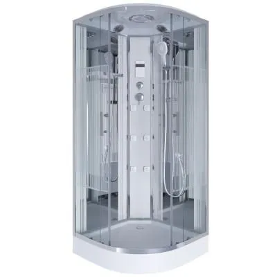 Душевая кабина Niagara Ultra 100x100x220 стекло прозрачное с рисунком/профиль хром