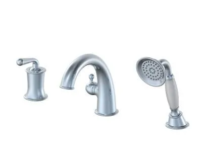 Смеситель на борт ванны WONZON & WOGHAND, Хром (WW-88659008-CR)