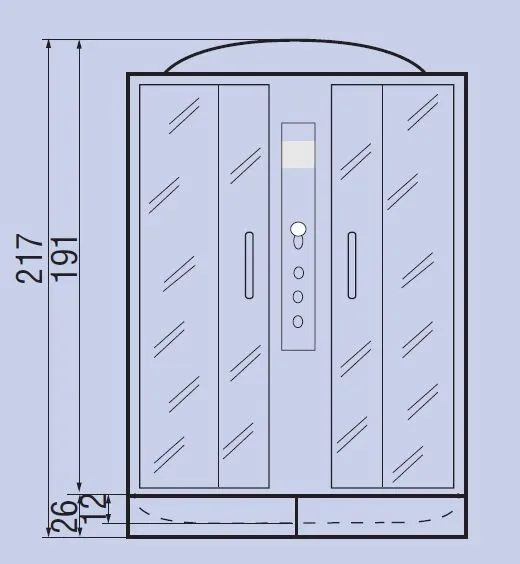 Душевая кабина River Sena 120/80/26 TH