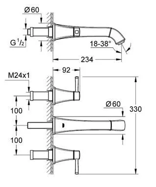 Смеситель Grohe Grandera 20415000 для раковины - купить в Москве по низкой цене в интернет-магазине с доставкой по всей России | HITsant Смеситель Grohe Grandera 20415000 для раковины