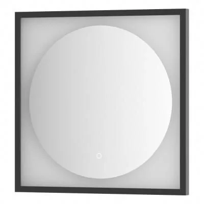 Зеркало с LED-подсветкой настенное Defesto Eclipse DF 2231S 60x60 черный