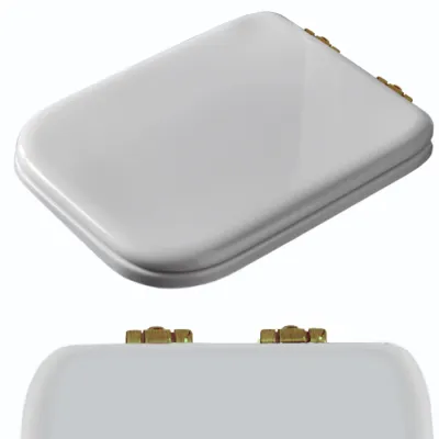 Крышка-сидение для унитаза Kerasan Waldorf 418601 белое, петли бронза