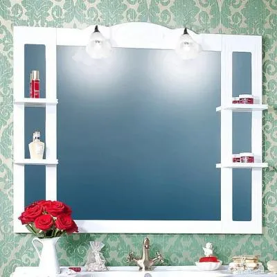 Зеркало Бриклаер АННА 120 см, белый