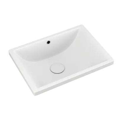 Раковина под столешницу D&K Berlin белая 460*330*180мм (DT1431616) - купить в Москве по низкой цене в интернет-магазине с доставкой по всей России | HITsant Раковина под столешницу D&K Berlin белая 460*330*180мм (DT1431616)