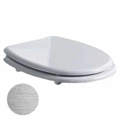 Крышка-сиденье Simas Arcade AR006bi/cr белый/хром, микролифт