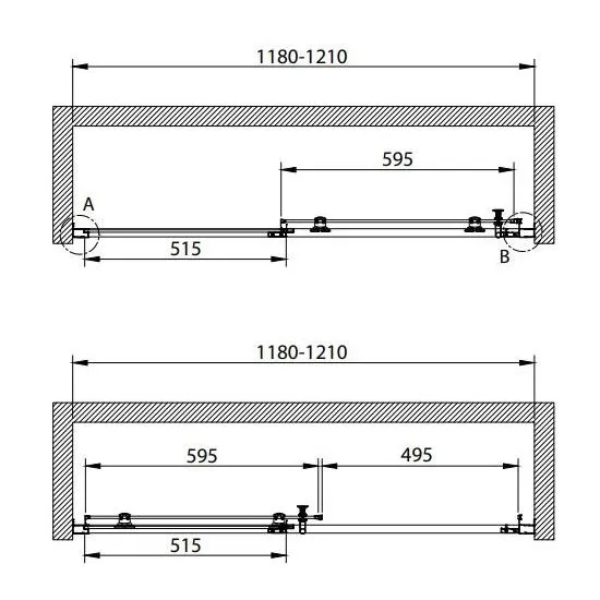 Душевая дверь в нишу Cezares Eco ECO-O-BF-1-120-C-NERO прозрачное стекло - купить в Москве по низкой цене в интернет-магазине с доставкой по всей России | HITsant Душевая дверь в нишу Cezares Eco ECO-O-BF-1-120-C-NERO прозрачное стекло