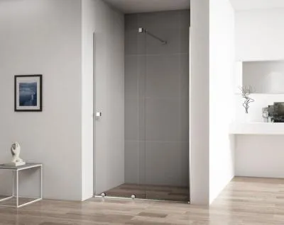 Душевая дверь в нишу Cezares Stream STREAM-BF-1-120-C-Cr прозрачное стекло - купить в Москве по низкой цене в интернет-магазине с доставкой по всей России | HITsant Душевая дверь в нишу Cezares Stream STREAM-BF-1-120-C-Cr прозрачное стекло