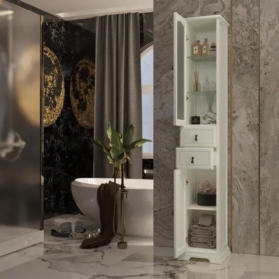 Пенал Opadiris Риспекто 30, цвет слоновая кость, левый, вар. 2