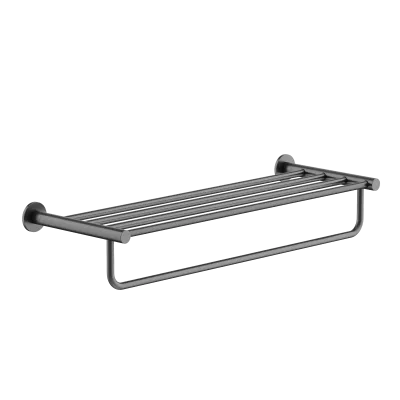 Полка SANCOS Base для полотенец, вороненая сталь,  SC9028GG
