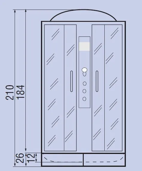 Душевая кабина River Temza 100/26 МТ