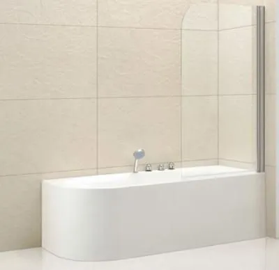 Шторка на ванну Cezares Eco ECO-O-V-1-80/140-C-Cr 80 прозрачное стекло - купить в Москве по низкой цене в интернет-магазине с доставкой по всей России | HITsant Шторка на ванну Cezares Eco ECO-O-V-1-80/140-C-Cr 80 прозрачное стекло