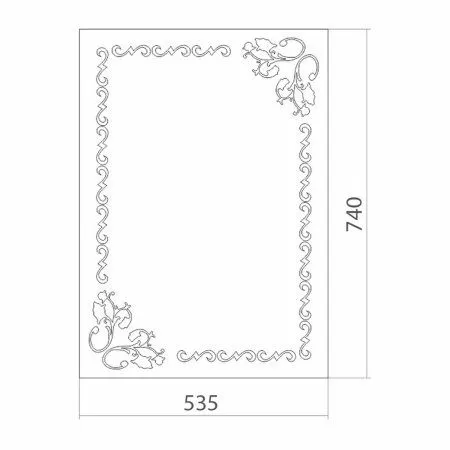 Зеркало без подсветки MIXLINE Релакс 535*740 (525452)