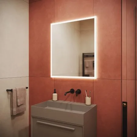 Зеркало для ванной комнаты  SANCOS Palace 700х800 с подсветкой,  PA700