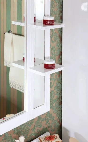 Зеркало Бриклаер АННА 120 см, белый