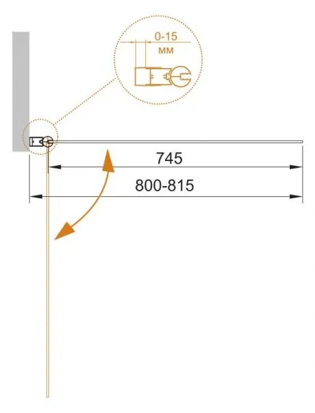Шторка на ванну Cezares Eco ECO-O-V-1-80/140-C-Cr 80 прозрачное стекло - купить в Москве по низкой цене в интернет-магазине с доставкой по всей России | HITsant Шторка на ванну Cezares Eco ECO-O-V-1-80/140-C-Cr 80 прозрачное стекло