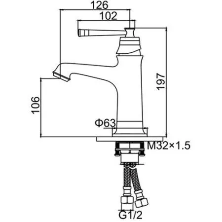 Смеситель Gerhans K11020G для раковины - купить в Москве по низкой цене в интернет-магазине с доставкой по всей России | HITsant Смеситель Gerhans K11020G для раковины