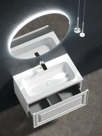 Тумба подвесная SANCOS Very 790х445х406, c одним  ящиком оснащенным доводчиками, Bianco , VR80W