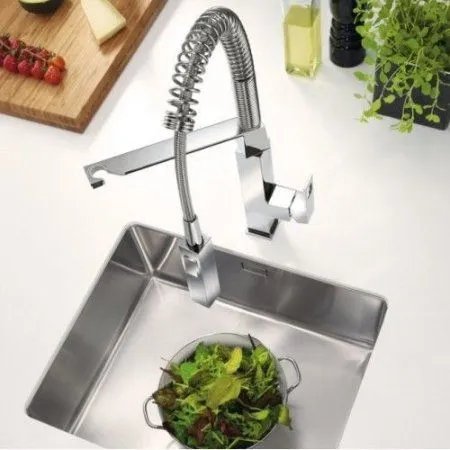 Смеситель Grohe Eurocube 31395DC0 нержавеющая сталь - купить в Москве по низкой цене в интернет-магазине с доставкой по всей России | HITsant Смеситель Grohe Eurocube 31395DC0 нержавеющая сталь