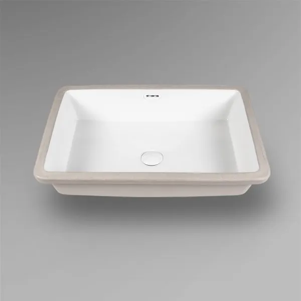 Раковина встраиваемая под столешницу 60,5*40*18,5см прямоугольная белая с переливом BOND S99-600 - купить в Москве по низкой цене в интернет-магазине с доставкой по всей России | HITsant Раковина встраиваемая под столешницу 60,5*40*18,5см прямоугольная белая с переливом BOND S99-600