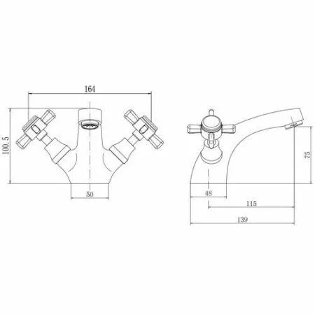 Смеситель для умывальника FASHUN хром (A1024) - купить в Москве по низкой цене в интернет-магазине с доставкой по всей России | HITsant Смеситель для умывальника FASHUN хром (A1024)