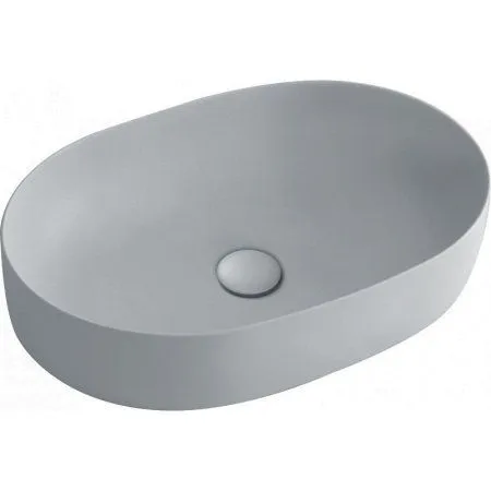 Раковина Kerasan Nolita 534359*0 60х40 серый матовый - купить в Москве по низкой цене в интернет-магазине с доставкой по всей России | HITsant Раковина Kerasan Nolita 534359*0 60х40 серый матовый