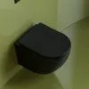 Унитаз подвесной Ceramica Nova Uno CN11001MB микролифт, черный матовый