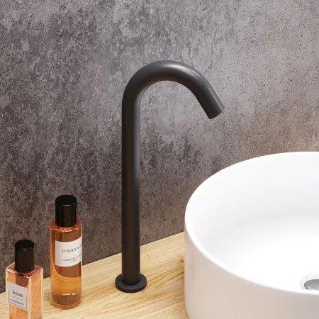 Смеситель для раковины, сенсорный, высокий Damixa Scandinavian Pure 360280300, Черный - купить в Москве по низкой цене в интернет-магазине с доставкой по всей России | HITsant Смеситель для раковины, сенсорный, высокий Damixa Scandinavian Pure 360280300, Черный