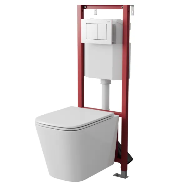 Инсталляция с белой клавишей D&K 400*165*1160мм (DI8640116)