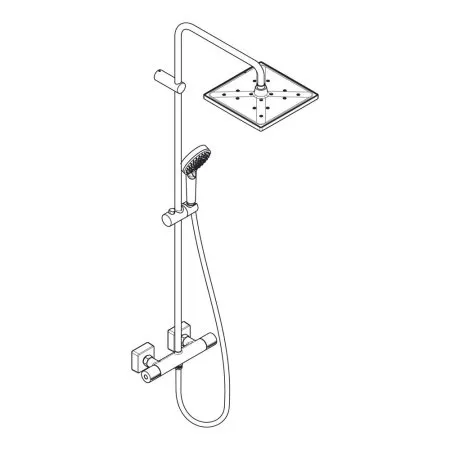 Душевая стойка Hansgrohe Vernis Blend 26429670 черный матовый