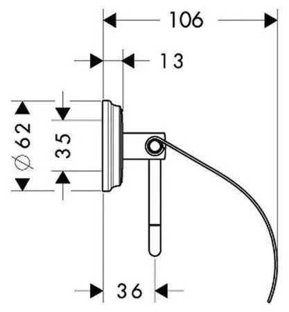Держатель туалетной бумаги Hansgrohe Logis Classic с крышкой
