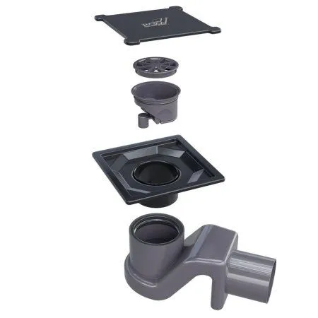 Душевой трап RGW Shower Drain SDR-13B 15x15 - купить в Москве по низкой цене в интернет-магазине с доставкой по всей России | HITsant Душевой трап RGW Shower Drain SDR-13B 15x15