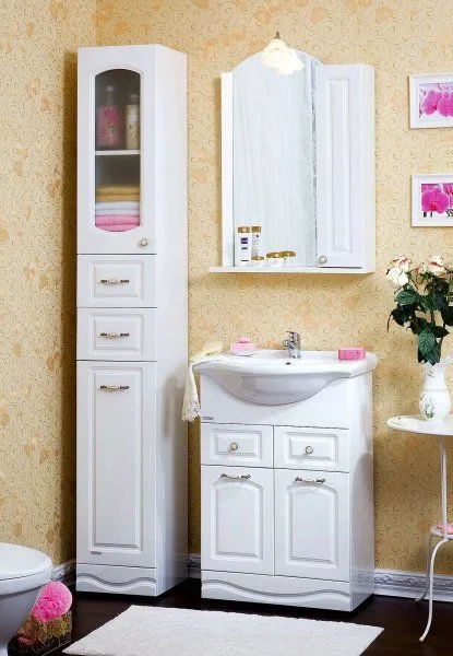 Зеркало со шкафом Бриклаер АННА 60 см, правое