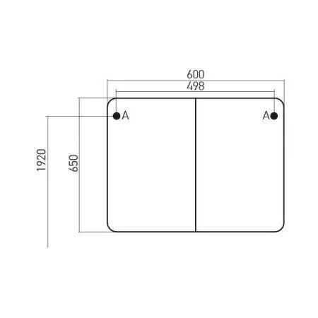 Зеркало-шкаф MIXLINE ТОГО-60 (525255)
