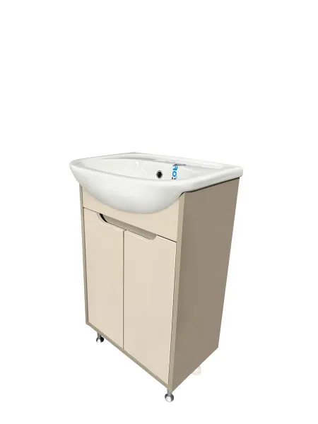 Тумба Runo Эконова 50 какао-бежевая под умывальник Уют 50 (00-00004654)