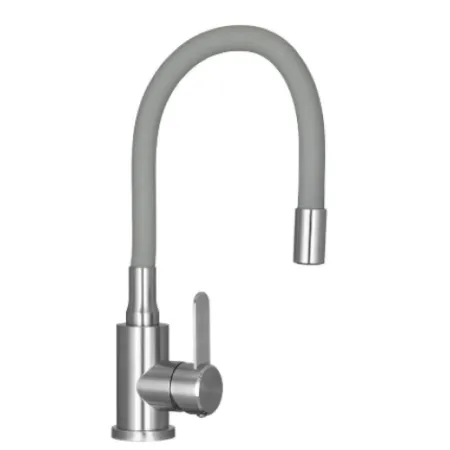 Смеситель Wisent W74004-9 нержавеющая сталь/серый