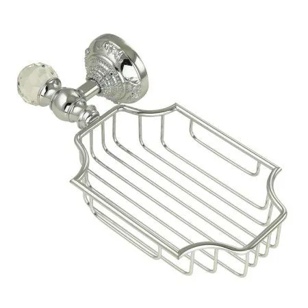 Полка Migliore Cristalia 16813 настенная, хром/swarovski