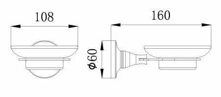 Мыльница стеклянная RUSH Corsica (CO42411)