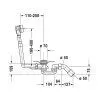 Слив-перелив для ванны Duravit 790201000001000