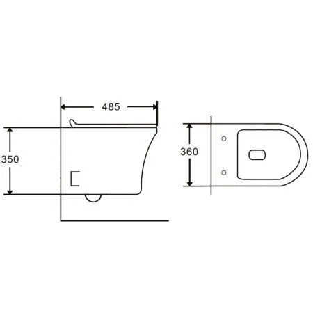 Унитаз подвесной Orange C01-100W сиденье с микролифтом