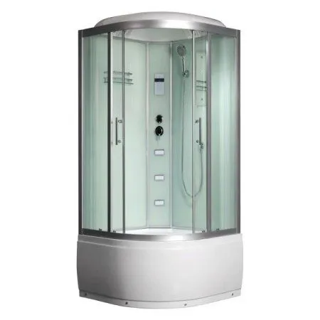 Душевая кабина Frank F655(2) 900*900 с турецкой баней, угловая